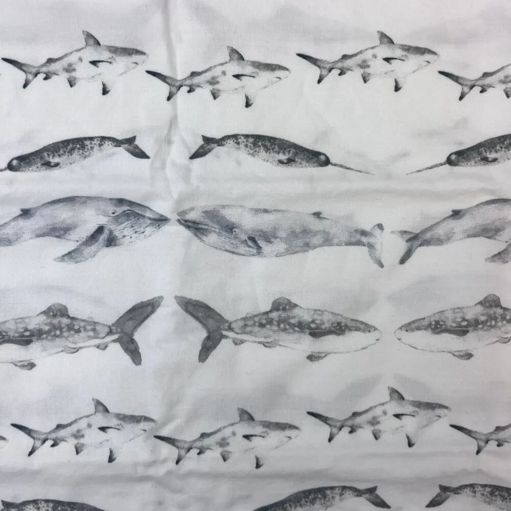 Restoration Hardware RH Baby Watercolor Marine Life Organic Percale Pillowcase